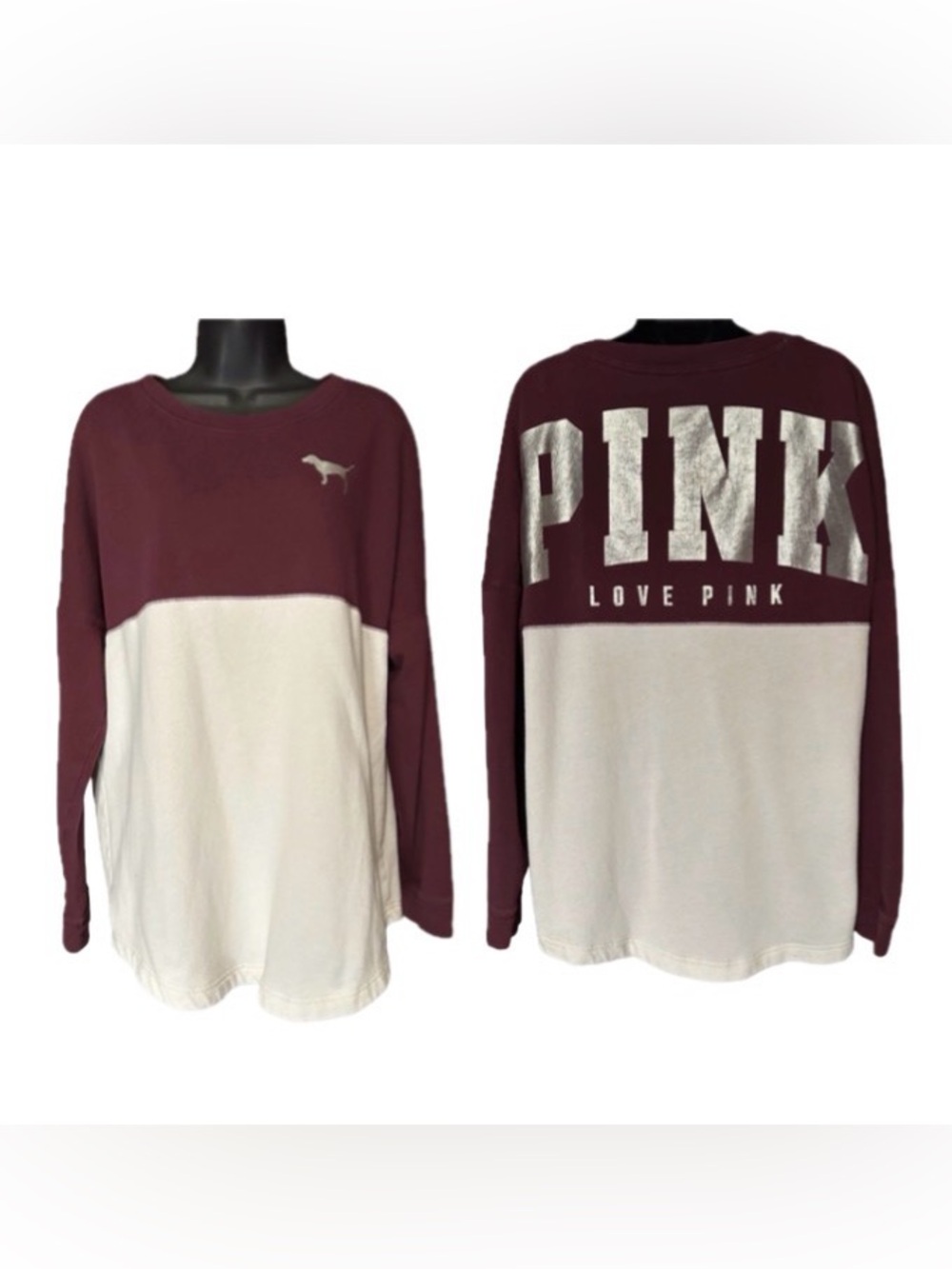 Victoria's Secret Pink Nation long-sleeve crewneck sweatshirt